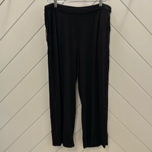 J Jill Black Wide Leg Crops